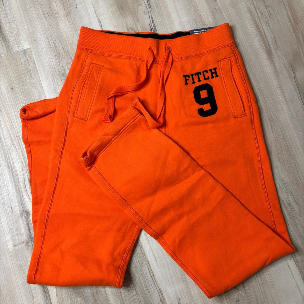 Abercrombie & Fitch Classic Orange Sweatpants